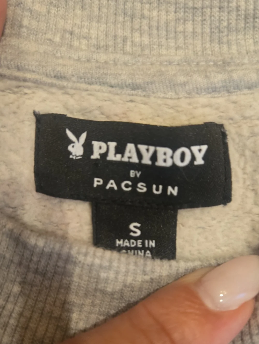 PLAYBOY CLUB Gray Sweatshirt